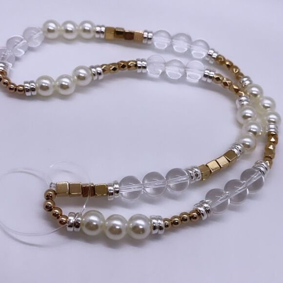 NWT Wool + Pepper Co. Beaded Phone Lanyard - Picture 1 of 4